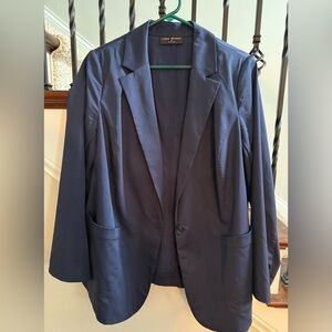 Lane Bryant 14W Blazer-Navy